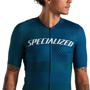 Men's SL+ Logo Stripe Short Sleeve Jersey
