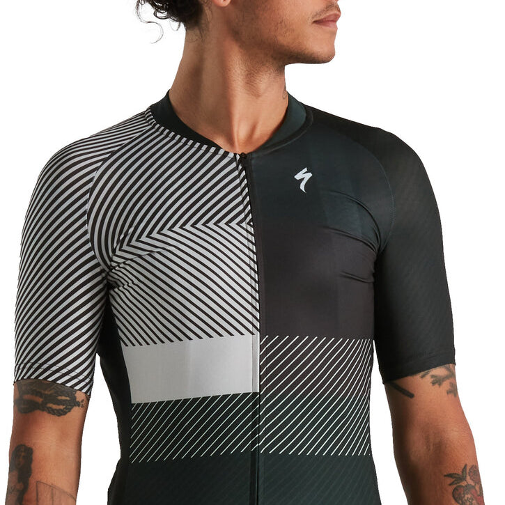 Men's SL+ Logo Stripe Short Sleeve Jersey